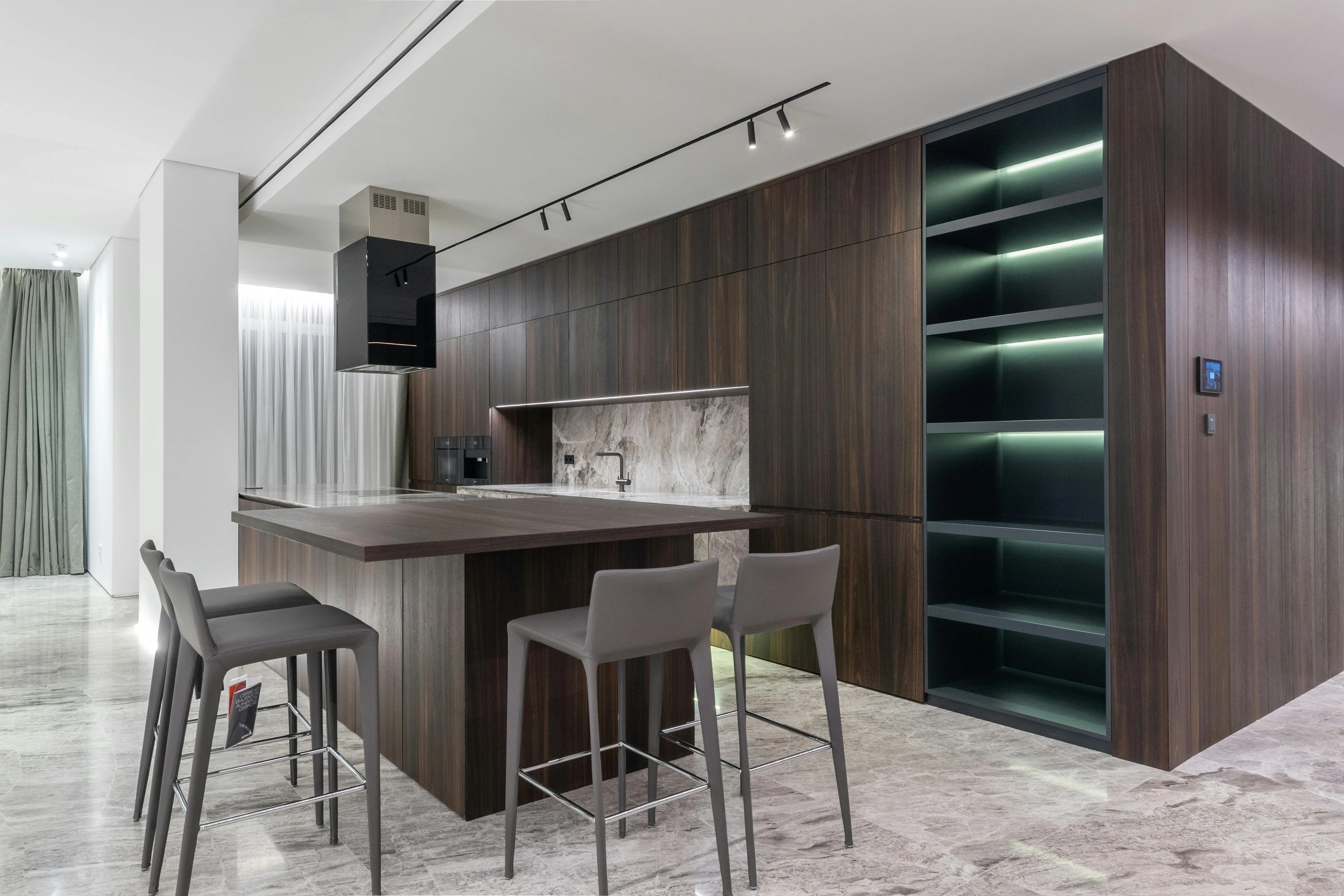 Minimalistisch houten interieur